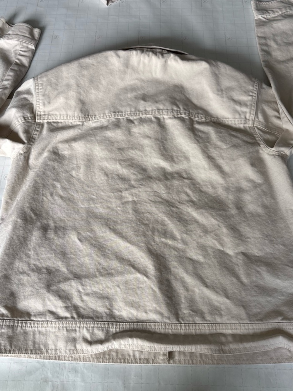 Vans Cream Collared Cotton Shirt Jacket - Picture 4 of 5